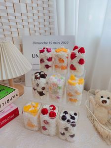 Bougie parfumée de forme fruitée de style crème glacée d'anniversaire avec pot en verre Aromathérapie de festival - Product Image 2