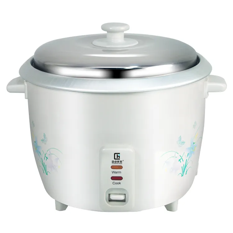 كبيرة وعاء طبخ كهربائي صغير معدات معدات مطبخ الفندق طبل عالية الجودة التلقائي كبيرة الحجم جهاز طهي الأرز 2.2 900w