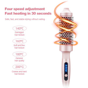 Cepillo de Aire Caliente LED, Rizador de Cabello, Herramienta de Peinado Térmica Eléctrica, Estilizador de Cabello Multifunción para Uso en Casa, Hotel y Salón - Product Image 3