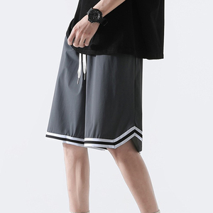 Shorts pour hommes, vêtements d'extérieur d'été, soie glacée fine, séchage rapide, sport décontracté pour adolescents, nouveau style 2026, pantalon de basketball de 5 pouces - Product Image 4