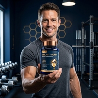 Extrait de Shilajit Energy Gold en capsules en vrac avec miel, complément pour hommes, soutien et stimulation du complexe fulvique, 60 capsules 30g, approvisionnement OEM ODM