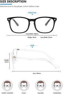 Bán Hàng Nóng Cổ Điển Kính Người Đàn Ông Phụ Nữ Vuông Khung Kính Màu Xanh Ngăn Chặn Ánh Sáng 2/Pcs Gói Kính Mắt Thiết Lập - Product Image 4