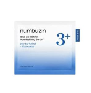 Sérum Coréen Numbuzin No 3 Blue Bio Retinol Raffinant les Pores 13ml 13mlx10EA Sachets Individuels – Contrôle du Sébum pour Peaux Grasses à Tendance Acnéique - Product Image 1