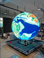 Esfera LED P5 con Pantalla a Color Completa, Impermeable y de Tamaño Personalizable para Exhibiciones y Publicidad en Exteriores