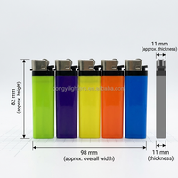 Briquets à gaz jetables en plastique modernes rechargeables Candela pour cigarettes