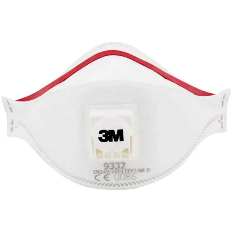 3 M Aura Particulate Respirator 9332 With Valve 3D Folding Protection Respiratory Use For Industrial Protection 1 Piece/bag