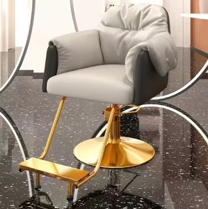 Chaise de barbier moderne avec base ronde en métal Vente en gros de meubles de salon Chaise de coiffure en cuir synthétique - Product Image 5