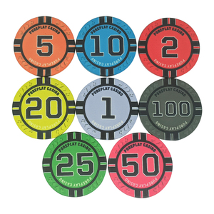 Fichas de Póker Profesionales de Fábrica Directa para Club de Póker de Las Vegas, 10g 39mm, Ficha de Casino con Logotipo Personalizado, Ficha de Cerámica para Juegos de Azar - Product Image 2