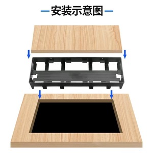 System Cabinet Power Storage Box <b>Rectangle</b> Wall Mounted Durable ABS Material Cable Management Accessory - Product Image 3