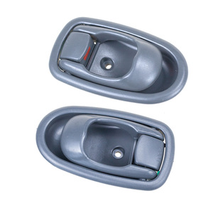 Door Handles For Kia <b>Spectra</b> Gray Left Right Plastic Minimalist Design Touch <b>Control</b> Ambidextrous - Product Image 1