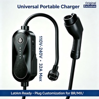 Chargeur EV portable étanche IP65 3,5 kW 7 kW multi-standards GB/T Type 2 EVSE avec protection contre les fuites pour extérieur et intérieur