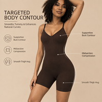 Body sculptant femme sans couture taille haute, effet ventre plat et rehausseur de fesses, respirant, pour yoga, pilates, cyclisme, avec compression