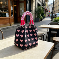 Bolso Tote Tejido con Doble Asa, Estilo Versátil para Llevar al Hombro, Bolso de Mano con Cierre Magnético para Atuendos Casuales de Calle y Fin de Semana