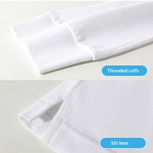 T-shirt à manches longues en coton peigné lourd 230g pour hommes et femmes, respirant, anti-humidité, coupe ample, <span class=keywords><strong>col</strong></span> rond - Product Image 4