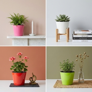 Verified Manufacturer Premium PP <b>Plastic</b> Double Layer Smart Flower Pots Colorful Self-Watering Planters B2B - Product Image 6