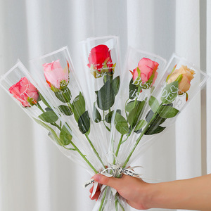 Bolsa de embalaje de una sola flor de Rosa al por mayor de fábrica para el Día de la madre y el Día de San Valentín - Product Image 1