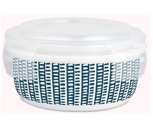 Herméticos, ecológicos, decorativos, multiusos, cuencos de almacenamiento de alimentos, microondas, lavavajillas, contenedores seguros, fibra vegetal de mimbre - Product Image 1