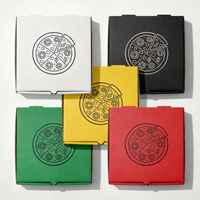 3459 Boîtes à pizza en papier de haute qualité, écologiques, avec logo personnalisable, série de boîtes à pizza, fourniture directe d'usine en provenance de Chine pour l'industrie alimentaire