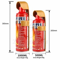 Extincteur mousse anti-feu mini en gros 500-1000ml, outil portable d'extinction d'incendie pour voiture avec support pour véhicule, maison, cuisine