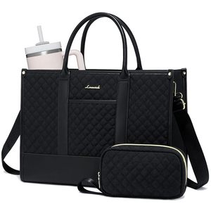 LOVEVOOK Bolso Tote Acolchado de Alta Calidad para el Trabajo, Maletín para Computadora de 15.6 y 17 Pulgadas, Ligero, para Maestras, Enfermeras y Mujeres - Product Image 1