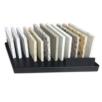 Hot Sale Metall Display Racks Boden stehend Keramik fliesen Quarz Künstlicher Granit Marmor Stein Probe Stand Bodenbelag Rack Regal