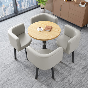 Tối giản giải trí Bàn tròn đàm phán bàn ghế, bàn tiếp tân văn phòng - Product Image 4