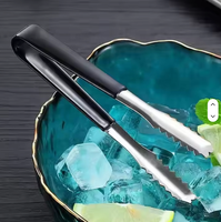 Penjepit Es Stainless Steel Anti Selip Ergonomis, Penjepit Sajian Bar, Dapat Digunakan Kembali, Anti Karat, Peralatan Bar, Logo Custom, Grosir Langsung dari Pabrik