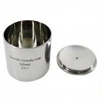 Taza de densidad de acero inoxidable para pruebas de viscosidad de pintura y tinta