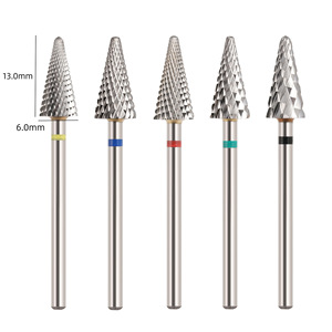 Russian Round Gold Coated Tungsten Carbide Nail <b>Drill</b> <b>Bit</b> Smooth Conical Shape Rotary Burr Electric Manicure Nail <b>Drill</b> <b>Bit</b> - Product Image 4