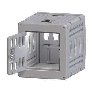 KUER portable voiture transport rotomoulé cage voyage en plastique pour animaux de compagnie boîte de consignation chien chenil cage intérieur - Product Image 6
