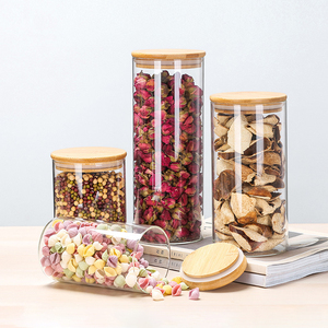 Tùy Chỉnh Cao-Thủy Tinh Borosilicate Muối Hạt Tiêu Thực Phẩm Lọ 4-200Ml Nắp Tre Cho Nhà Bếp Sử Dụng Chất Lượng Cao 80Ml 120Ml 200Ml - Product Image 4