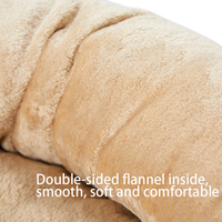 Coussin de lit chaud en peluche douce pour animaux de compagnie de luxe Offre Spéciale personnalisé canapé beignet lit rond pour chien chat