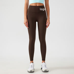 Women's High Waist Yoga Pants Solid <strong>Leggings</strong> for Sports Fitness Running Hip Lifting One Size Fits All 40kg-65kg Wholesale - Product Image 1