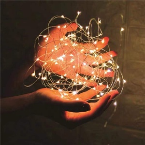 Trang trí gia đình không thấm nước dây đồng chuỗi <span class=keywords><strong>LED</strong></span> cổ tích Ánh sáng ngoài trời - Product Image 4