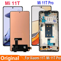 Para Xiaomi Mi 11T y 11T Pro Teléfono móvil LCDs Pantalla Táctil Pantalla Panel Asamblea con marco Accesorios móviles