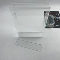 Boîte de présentation en acrylique intégrée haute transparence de taille personnalisable, support de coque de carte d'anime protecteur, respectueux de l'environnement