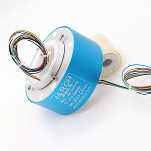 Anneau collecteur 38 mm 15 A 6 fils 200 tr/min à faible bruit IP68 en alliage d'aluminium/acier inoxydable pour kits de robotique - Product Image 5