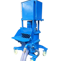 Bétonnière mobile électrique pour chantier, équipée d'un réservoir d'eau et d'une capacité de stockage de 250L de mélange de ciment.