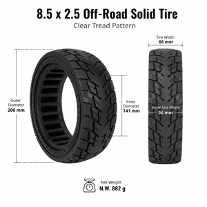 <span class=keywords><strong>Pneu</strong></span> solide en nid d'abeille tout-terrain 8,5x2,5 compatible avec les scooters électriques <span class=keywords><strong>Dualtron</strong></span> <span class=keywords><strong>Mini</strong></span> Speedway Leger Pro, avant et arrière - Product Image 3