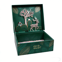 Boîtes cadeaux imprimées 3D à couvercle rabattable, taille personnalisée, emballage en carton de luxe pour présentations créatives et cadeaux