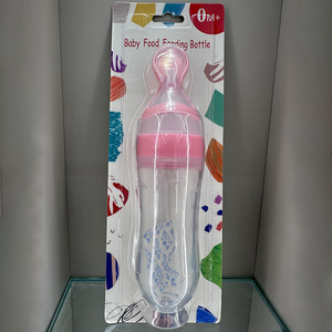 Biberón Dispensador de Alimentos de Silicona y PP de 90 ml, Libre de BPA, con Cuchara <span class=keywords><strong>para</strong></span> Alimentar a Bebés de 0 a 12 Meses con Pasta de Arroz - Product Image 6