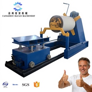 Máquina Desbobinadora de Bobinas de Acero Hidráulica HAUAN de Alta Calidad con Caja de Cambios, Rodamiento y Motor para Uso en Piso, Control PLC Importado, 380V - Product Image 1