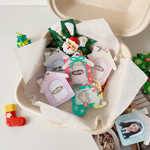 Spot Wholesale Cartoon 1-inch Photo <b>Frame</b> Keychain Celebrity ID Card Photo Pendant Ornament Christmas Gift for <b>Best</b> <b>Friends</b> - Product Image 2