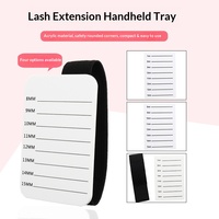 Plateau de rangement pour extensions de cils, outils et fournitures de maquillage pour cils, support de bande de cils, support de cils à main, sangle de maintien pour cils, plaque à cils