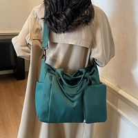Sac fourre-tout Oxford léger et de grande capacité pour femme, sac à bandoulière décontracté avec plusieurs poches pour les voyages, le shopping, l'école et le quotidien
