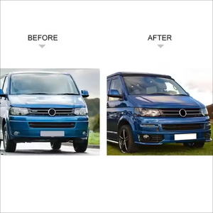 Spoiler Lip Delantero Estilo Sportline para VW T5 con Cubierta para Faros Antiniebla, Piezas de Parachoques para Volkswagen Transporter T5, Accesorio de Mejora - Product Image 6