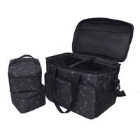 Kit de voyage organisateur de sac de voyage pour animaux de compagnie pour accessoires 2 bols pliables conteneur de nourriture sac de voyage pour chien