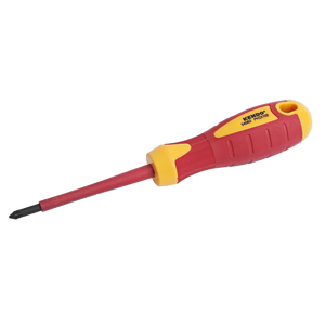 Destornillador eléctrico aislado KENDO PH2x100 para tornillos Phillips, aleación de acero con acabado liso para bricolaje, soporte OEM personalizable - Product Image 1