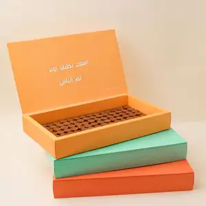 Оптовая продажа, бумажный разделитель, коробка для упаковки печенья, конфеты, самодельные трюфели, упаковочная коробка с подушечками