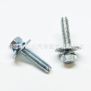 Shuangxuan Hex <b>Flange</b> <b>Bolt</b> M6x25 Steel Automotive Fastener - Product Image 5